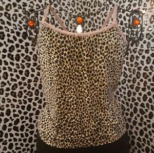 Leopard tank.See-thru back